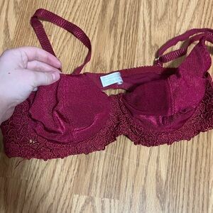 Spencer's Burgundy Lace Bra